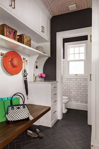 Mudroom with Marvin Ultimate Single Hung windows