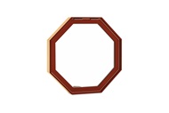 Signature Ultimate Specialty Shapes Octagon Window Exterior View In Wineberry