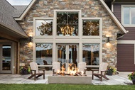 Exterior of home with Marvin Elevate Casement, Picture, Awning windows and Ultimate Inswing French Door