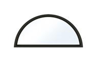 Interior product shot of Marvin Coastline Direct Glaze Narrow Frame Round Top window with Bronze Finish