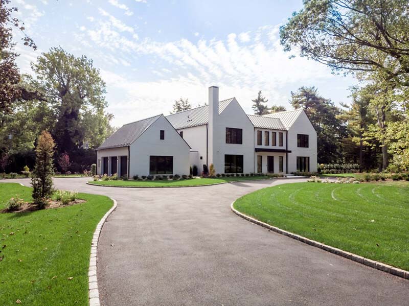 Open corner house exterior