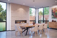 Spacious Dining Room With Signature Modern Awning Windows
