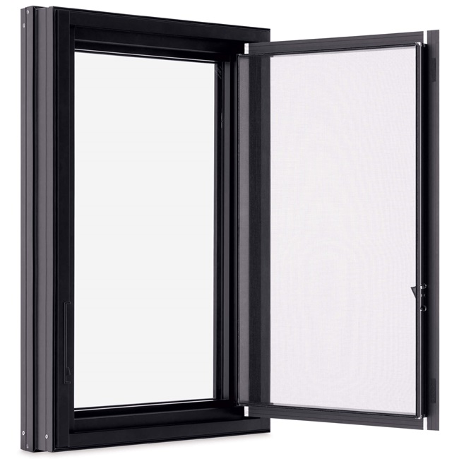 Push Out Casement Screen in Ebony