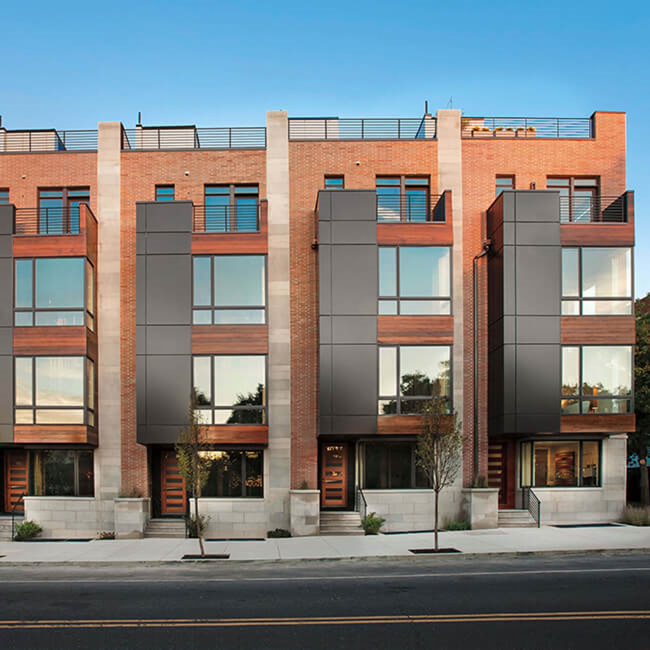 Exterior View Of Building With Signature Ultimate Corner Windows