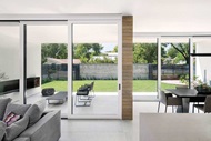 Interior View Of Signature Ultimate Multi-Slide Door Looking Out To Backyard