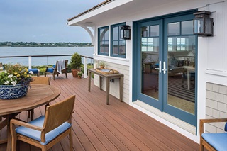 Lakeside View From Patio With Signature Ultimate Swinging French Door