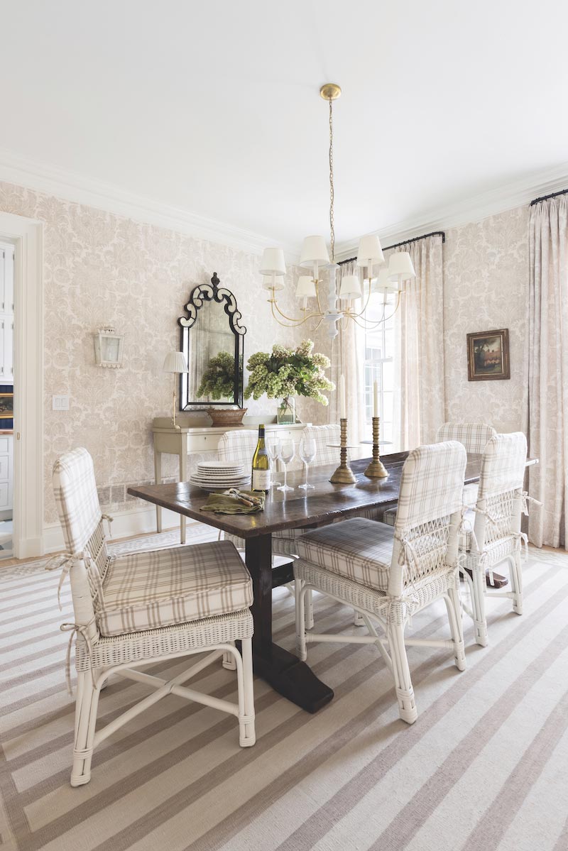 Marvin Ultimate Double Hung windows in dining room, 2021 Southern Living Idea House 