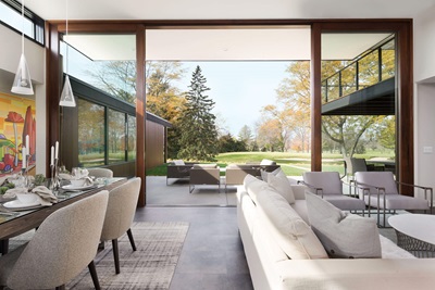 Spacious Home With Open Marvin Sliding Door