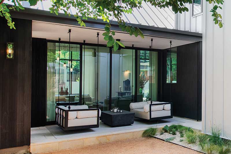 Marvin Modern Multi-Slide door in Stay Bungalow in Austin, TX.