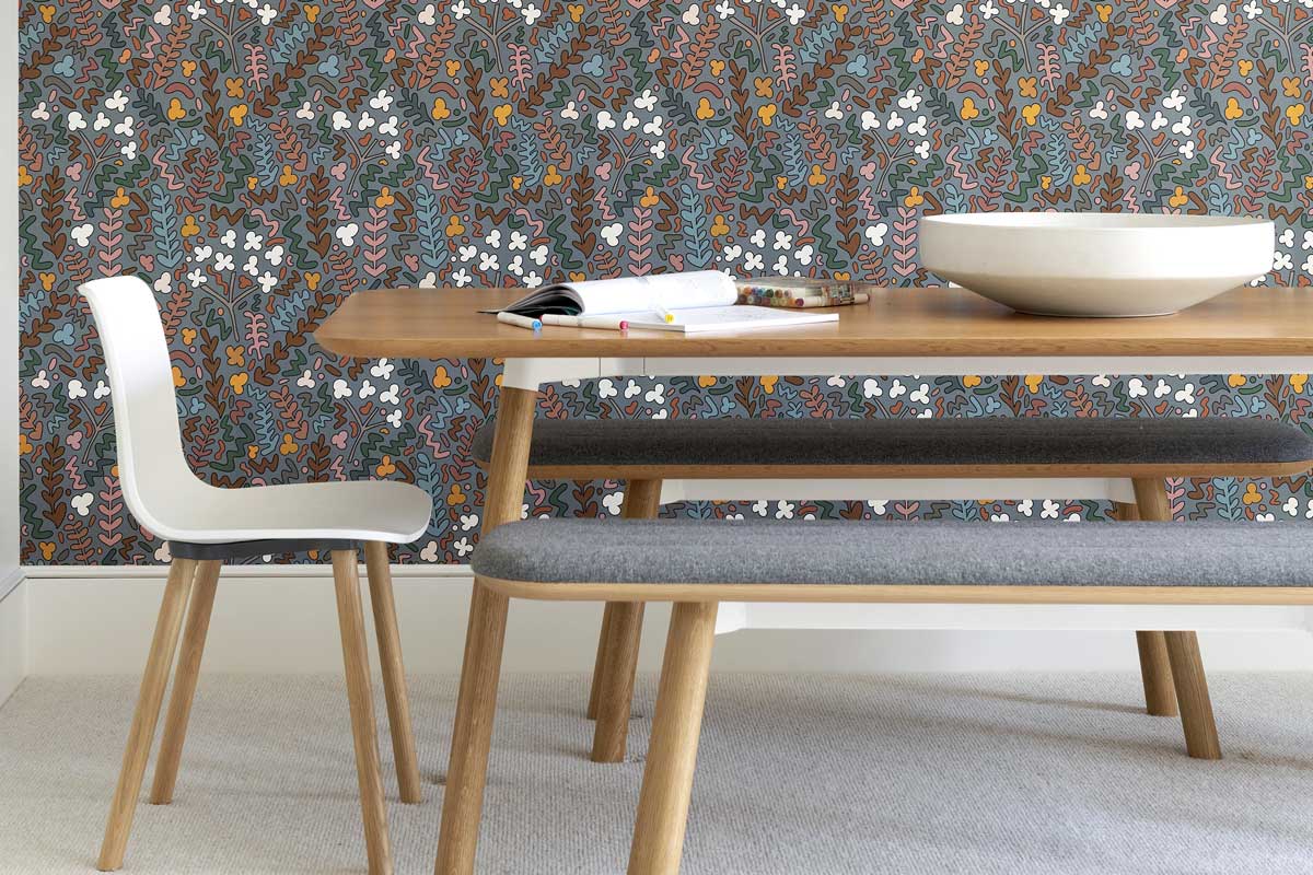 A dining table and chairs