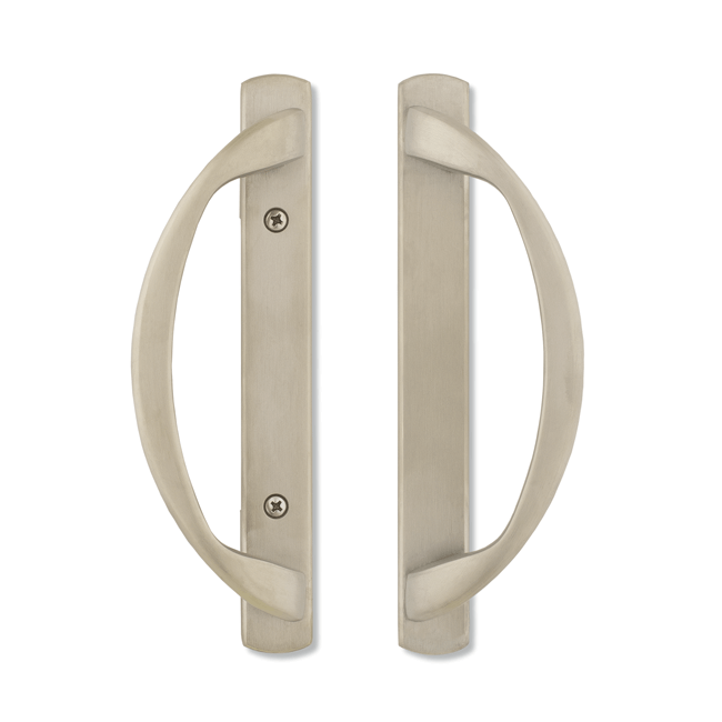 C-Shaped Handle Non-Keyed - Black, Satin Nickel, and White - Multi-Slide Door