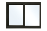 Exterior product shot of Marvin Coastline Glider window with Bronze finish