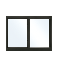 Interior product shot of Marvin Coastline Glider window with Bronze finish