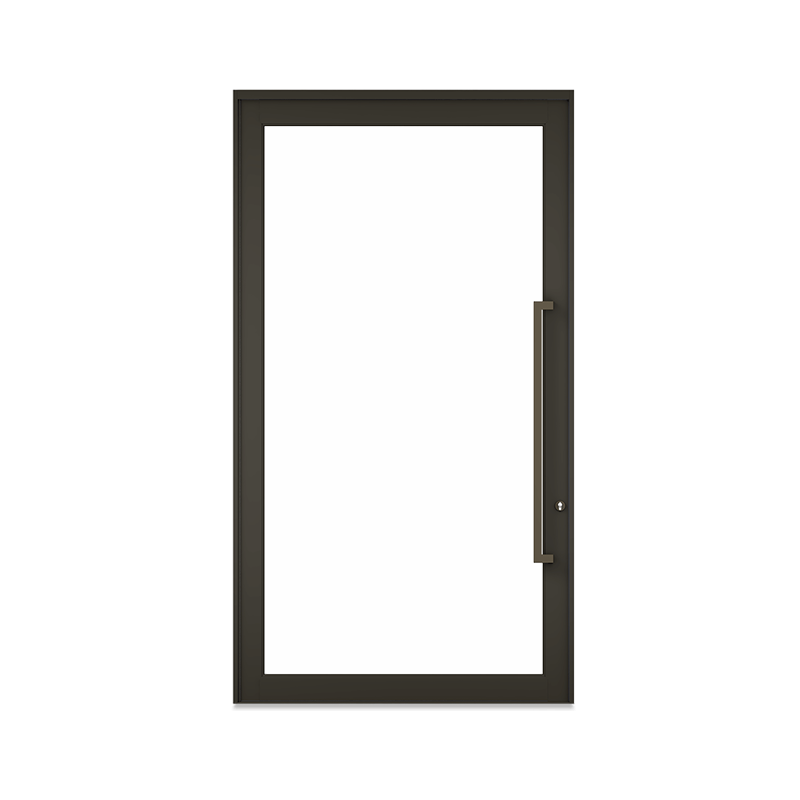 Interior product shot of Marvin Coastline Pivot Door with Bronze Finish