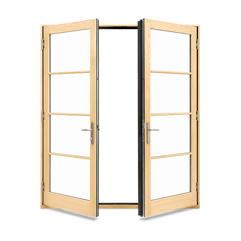 Elevate Inswing French Door Open Interior View