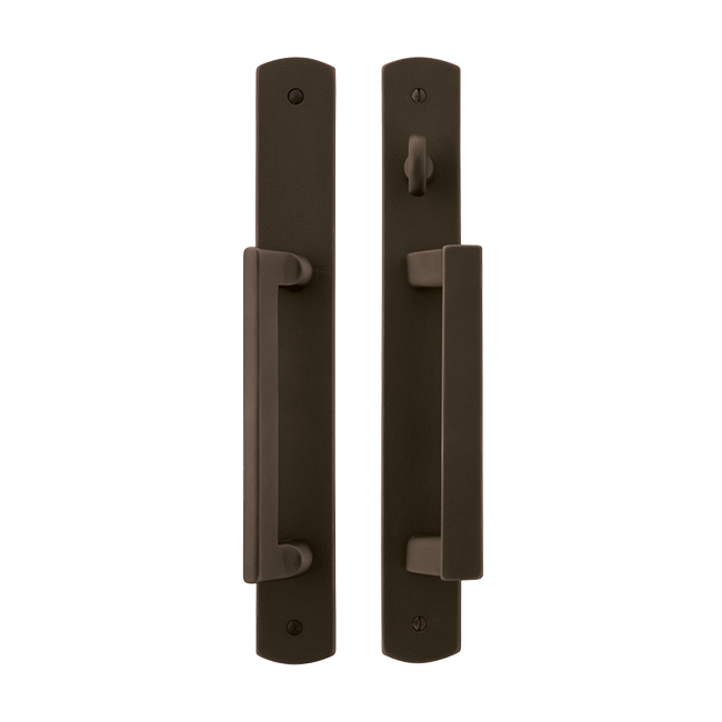 Curved Offset Rail Pull G258 Silicon Dark Bronze
