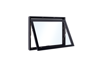 Image of modern awning window slightly open