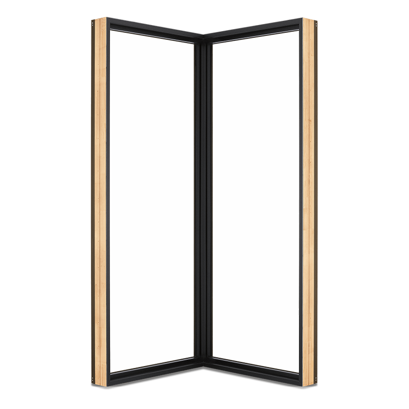 Signature Ultimate Corner Window Interior View In Designer Black