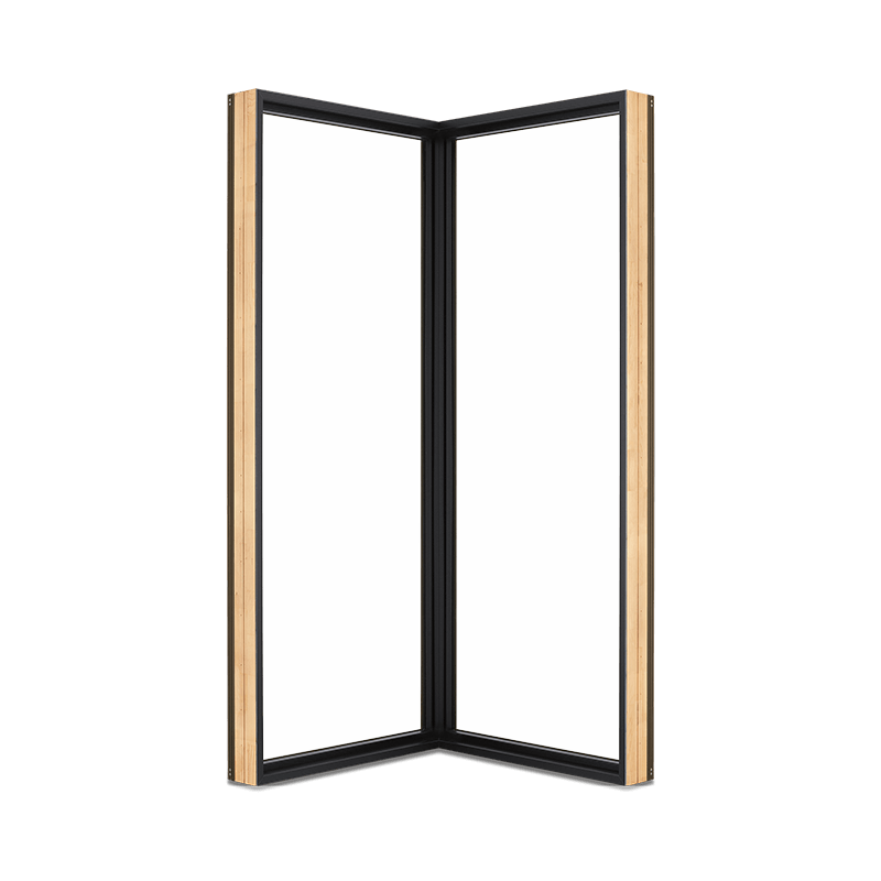 Signature Ultimate Corner Window Interior View In Designer Black