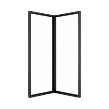 Signature Ultimate Corner Window Interior View In Designer Black