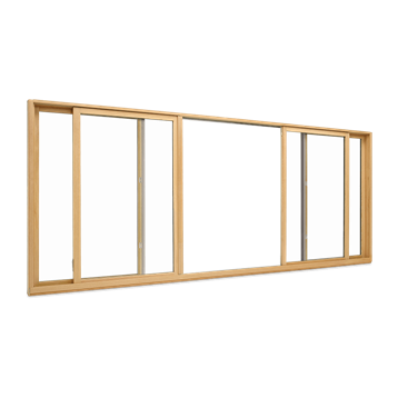 Signature Ultimate Glider Window Four Panel Biparting Window Open Interior View