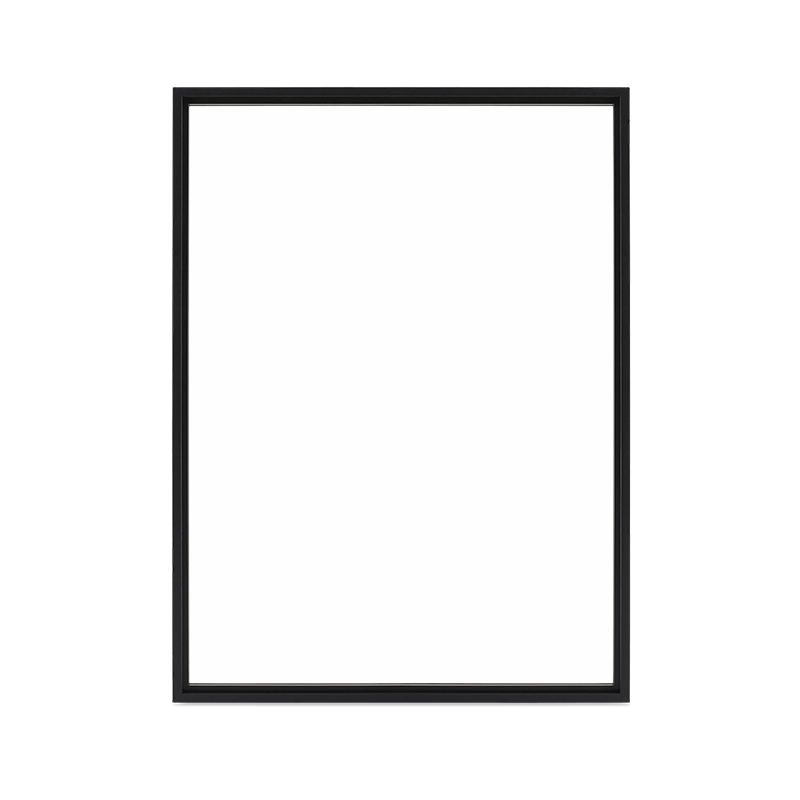Signature Ultimate Picture Narrow Frame Window Direct Glaze Interior View In Designer Black