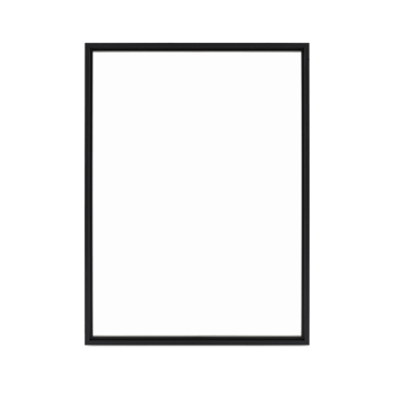 Signature Ultimate Picture Narrow Frame Window Direct Glaze Interior View In Designer Black
