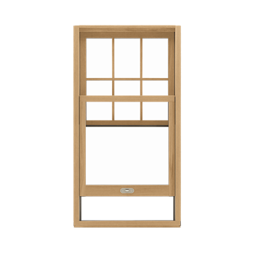 Signature Ultimate Single Hung G2 Window Interior View In White Oak