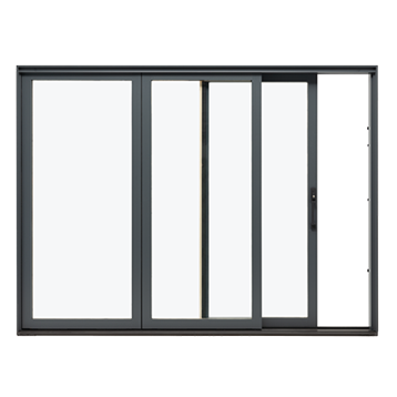 Marvin Signature Ultimate Sliding Door exterior in gunmetal